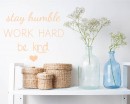 Stay Humble Quotes Wall  Art Stickers